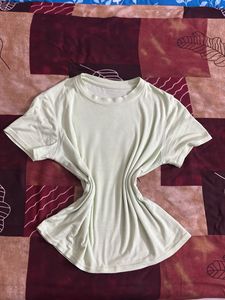Casual Light Green T-Shirt