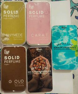 solid 5 perfume+ free Gift card