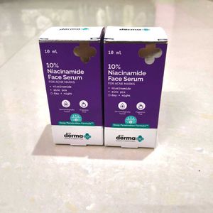 PACK OF 2 The Derma Co 10% Niacinamide Serum with