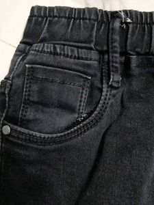 Kids  Denim Shorts with Horse Embroidery