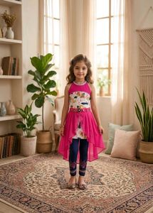 Girls' Pink Kurta Set