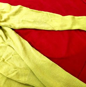 Lime Green - Yellowish Knit Sweater