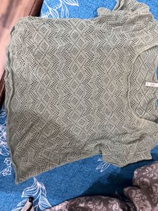 Crocheted Knit Top