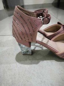 Pink Rhinestone Heels with Bows