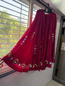Bohemian Embroidered Skirt