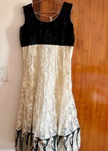 Elegant Lace Ethnic Anarkali Gown