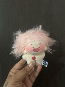 10cm messy-hair constellation plush keychain