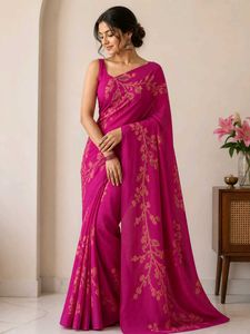 pink saree