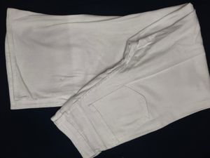 White Denim Pants