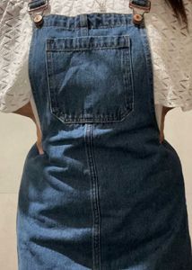 Denim Overalls Dress