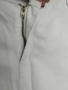 Classic White Straight Leg Jeans