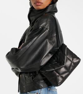 Saint Laurent Black Leather Puffer Bag