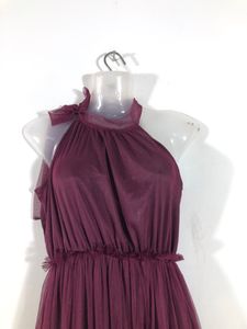 Elegant Tulle Halter Neck Dress