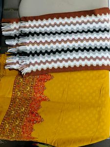 Beautiful Ethnic woolen stole of 2 sets