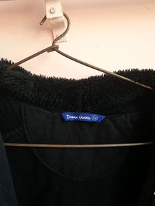 Imported Black Zip-Up Hoodie