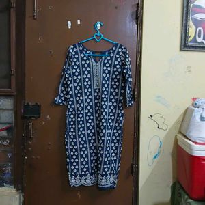 Blue &amp; White Ethnic Kurta Set