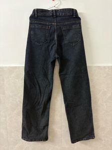 Classic Dark Wash Wide Leg Jeans