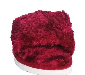 Any One Fuzzy Blue Slippers
