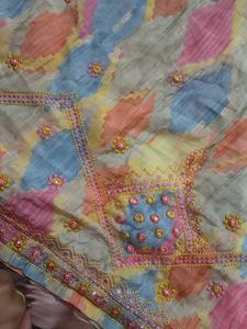 Embroidered Kurta Set with Dupatta &amp; Pants