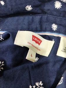 Levi's Navy Blue Floral Printed Sleeveless Top