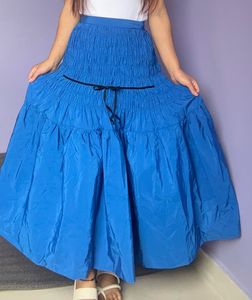 Stunning Blue Strapless skirt