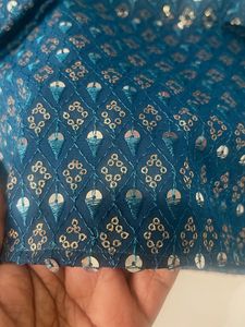 Sequin Embellished Teal kurta