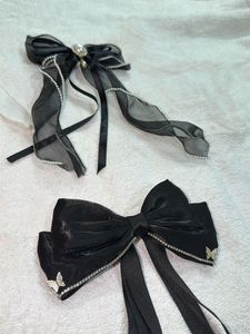 Set of 4 Elegant Bow Hair Clips