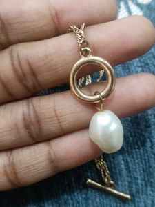 multi - style -2 in -1 gold toned pearl necklace (