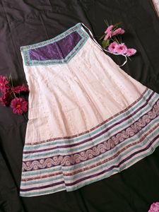 Boho Embroidered Ethnic Skirt