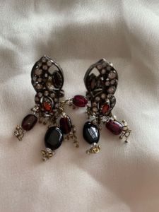 Hyderabadi semi Precious Stones Earrings