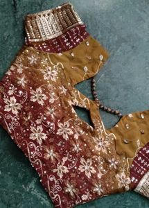 Embroidered Ombre Saree