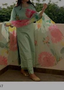 Solid Green Kurta