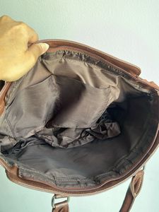 Classic Brown Leather Tote Bag