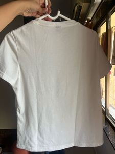White Graphic Lips T-Shirt