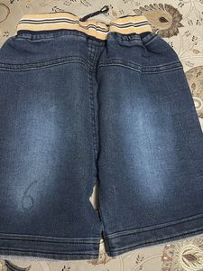 Kids Denim Shorts with Drawstring