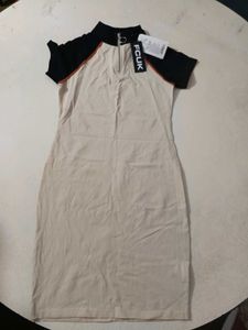 Biege Bodycon Dress