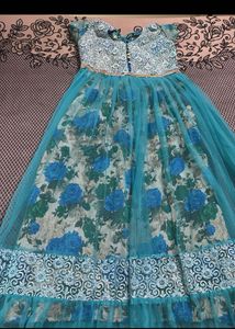 Beautiful Purple Embroidered Gown