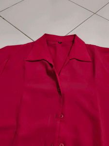 pink 3/4 Sleeve Blouse