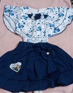Skirt And Top For Baby Girl