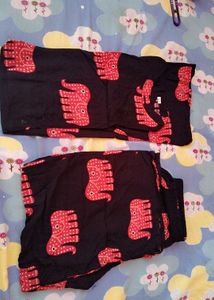 Cute Elephant Print kurta set