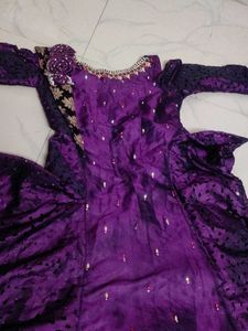 Stunning Purple Ethnic Gown