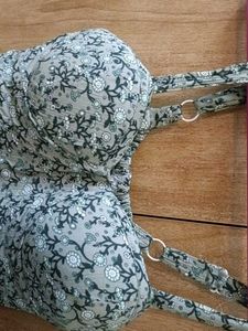 Padded short floral dress