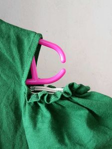 Green Cold Shoulder Dress