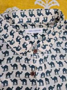 Men's Short Sleeve Button-Up Shirt - XXL