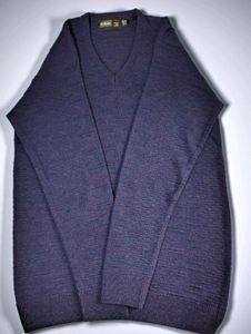 Men's V-Neck Knitted Sweater
