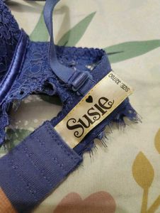 New Blue Lace Padded Bra 🌼🩵