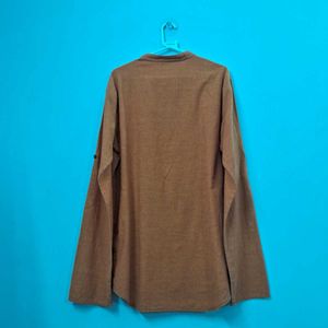 👚 | Women's Brown Henley Top