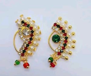 Beautiful Press Nath Nose Ring Combo Of 2