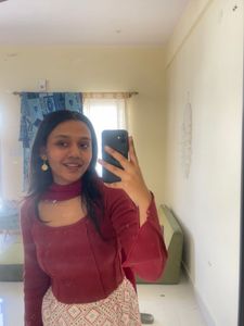 Maroon Ribbed Long Sleeve Crop Top