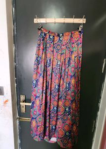 Vibrant Ethnic Print Maxi Skirt